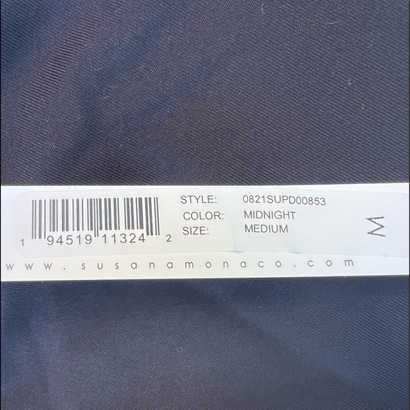 NWT Susana Monaco Mock Neck Dress Size Medium - Picture 12 of 13